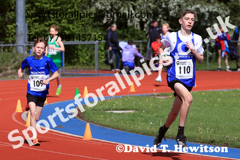 800 metres, 2026 North Eastern Track and Field Champs, Shildon, County Durham. Photo: David T. Hewitson/Sports for All Pics